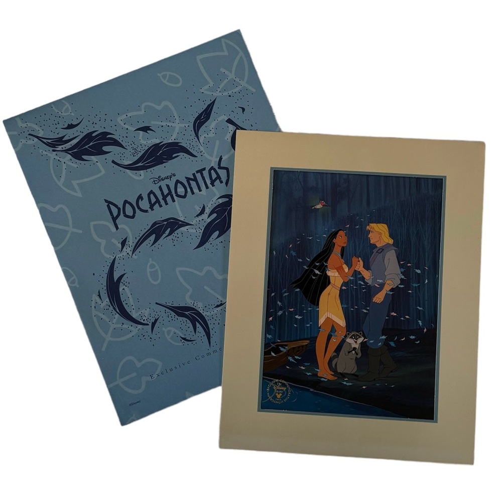Disneys Pocahontas Exclusive Commemorative Lithograph From 1995